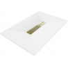 Mexen Toro obdĺžnikový sprchový kút SMC 110 x 80 cm, biely, maskovací panel zlatý - 43108011-G