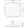 Mexen Uno DR33 podomietková sprchová sada, chróm - 71435DR33-00