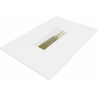 Mexen Toro obdĺžnikový sprchový kút SMC 100 x 90 cm, biely, zlatá krytka - 43109010-G