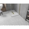 Mexen Toro obdĺžnikový sprchový kút SMC 140 x 90 cm, biely, zlatá krytka - 43109014-G