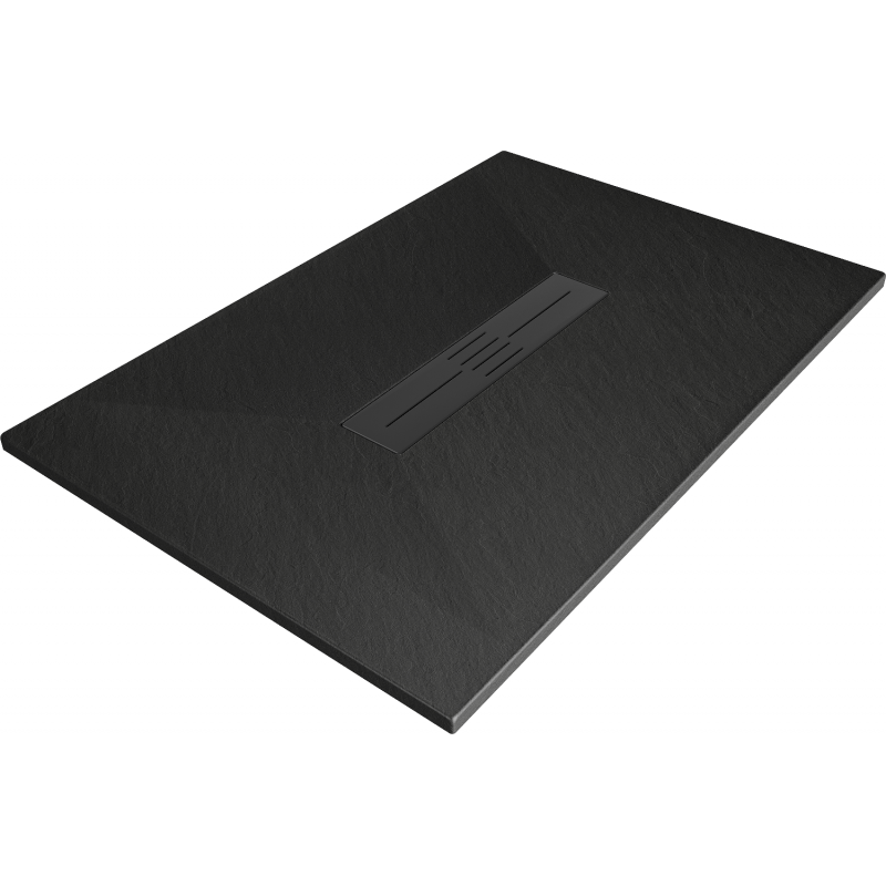 Mexen Toro obdĺžnikový sprchový kút SMC 110 x 90 cm, čierny, krytka čierna - 43709011-B