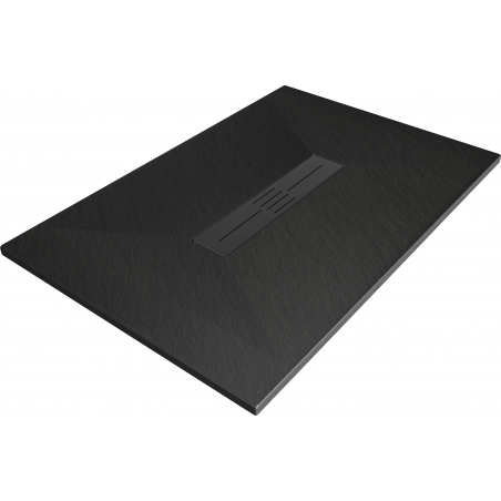 Mexen Toro obdĺžnikový sprchový kút SMC 110 x 90 cm, čierny, krytka čierna - 43709011-B