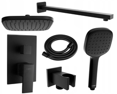 Mexen Uno DR33 vstavaný sprchový set, čierny - 71435DR33-70