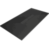 Mexen Toro obdĺžniková sprchová vanička SMC 180 x 80 cm, čierna, krytka čierna - 43708018-B