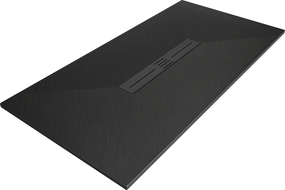 Mexen Toro obdĺžniková sprchová vanička SMC 170 x 80 cm, čierna, krytka čierna - 43708017-B