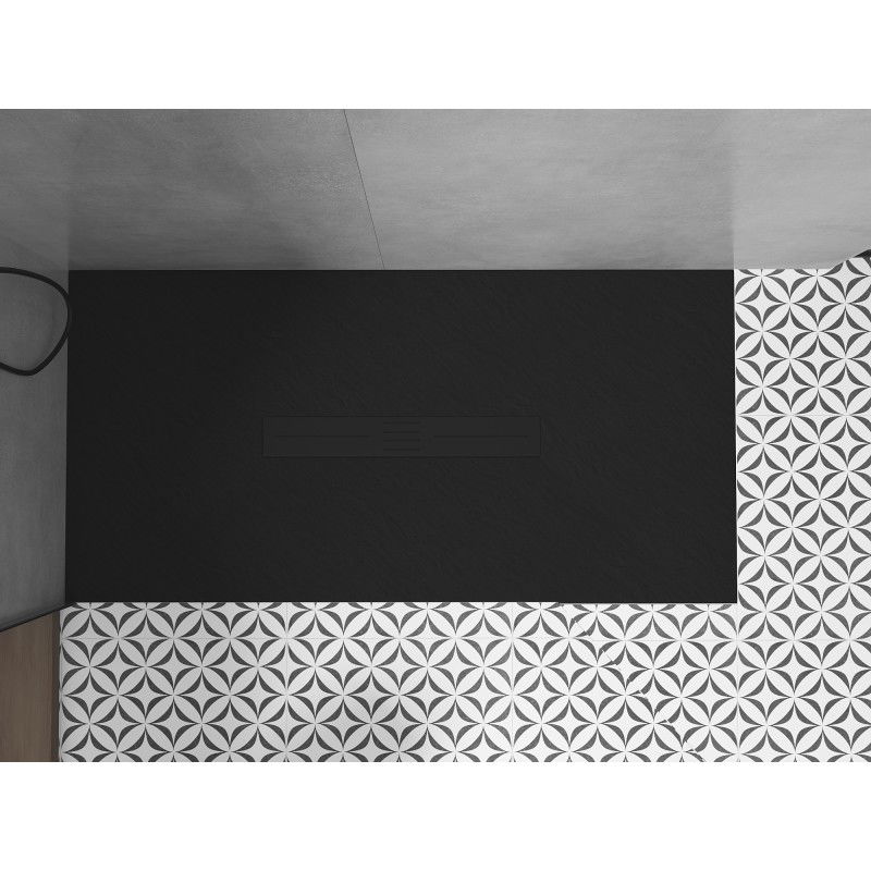 Mexen Toro obdĺžnikový sprchovací kút SMC 150 x 80 cm, čierny, krytka čierna - 43708015-B