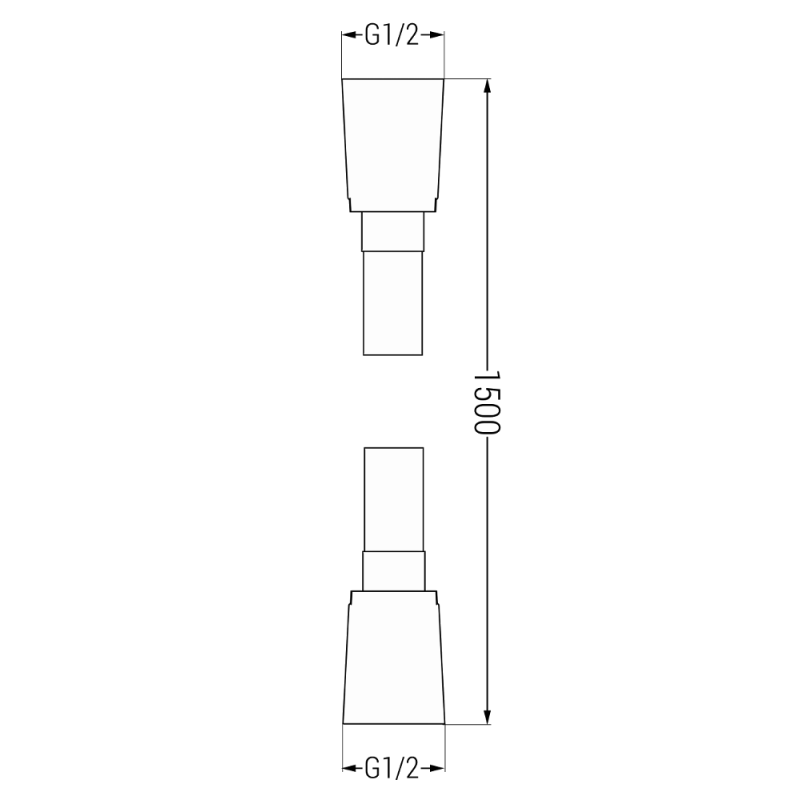 Mexen Uno DR45 podomietková sprchová sada, čierna - 71435DR45-70