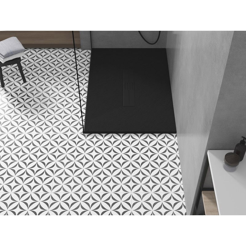 Mexen Toro obdĺžnikový sprchovací kút SMC 140 x 70 cm, čierny, čierna krytka - 43707014-B