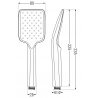 Mexen Uno DR62 vstavaný sprchový set, chróm - 71435DR62-00