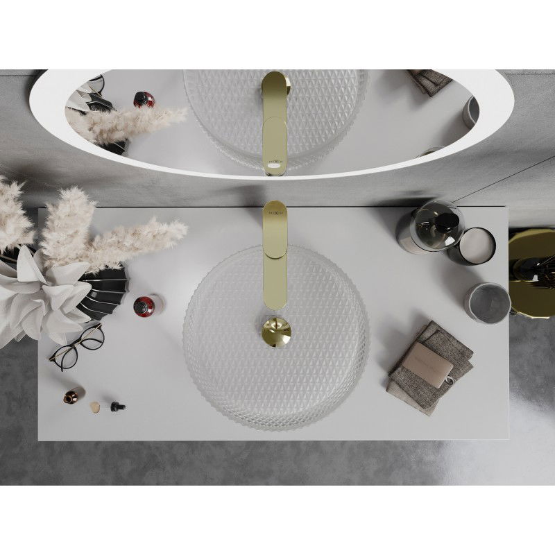 Mexen Aura sklenené umývadlo na dosku 39 x 39 cm, matné sklo - 24013930