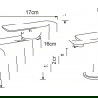 Mexen Alfa DF72 vaňová súprava, chrómová - 745703DF72-00