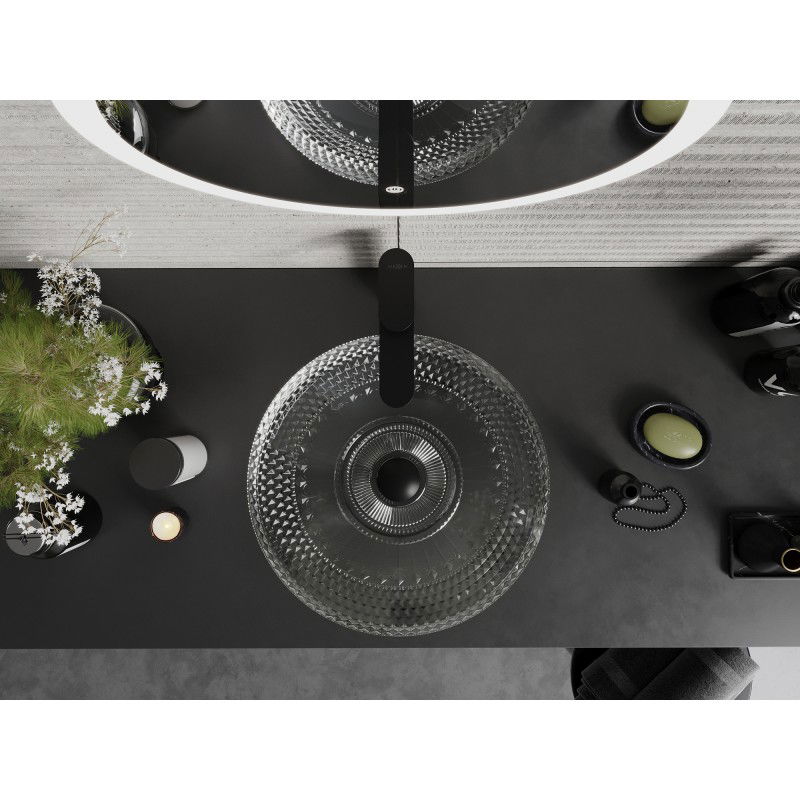 Mexen Heba sklenené umývadlo na dosku 45 x 45 cm, priehľadné - 24064500