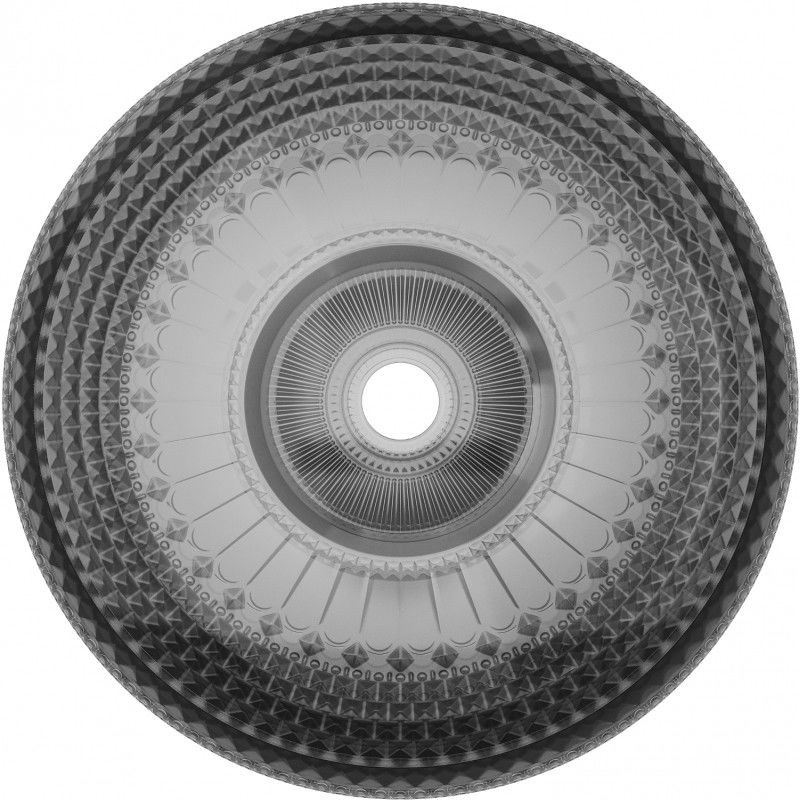 Mexen Heba sklenené umývadlo na dosku 45 x 45 cm, čierne - 24064570