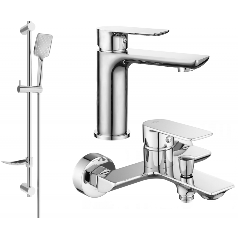 Mexen Alfa DF62 vaňová súprava, chróm - 745703DF62-00