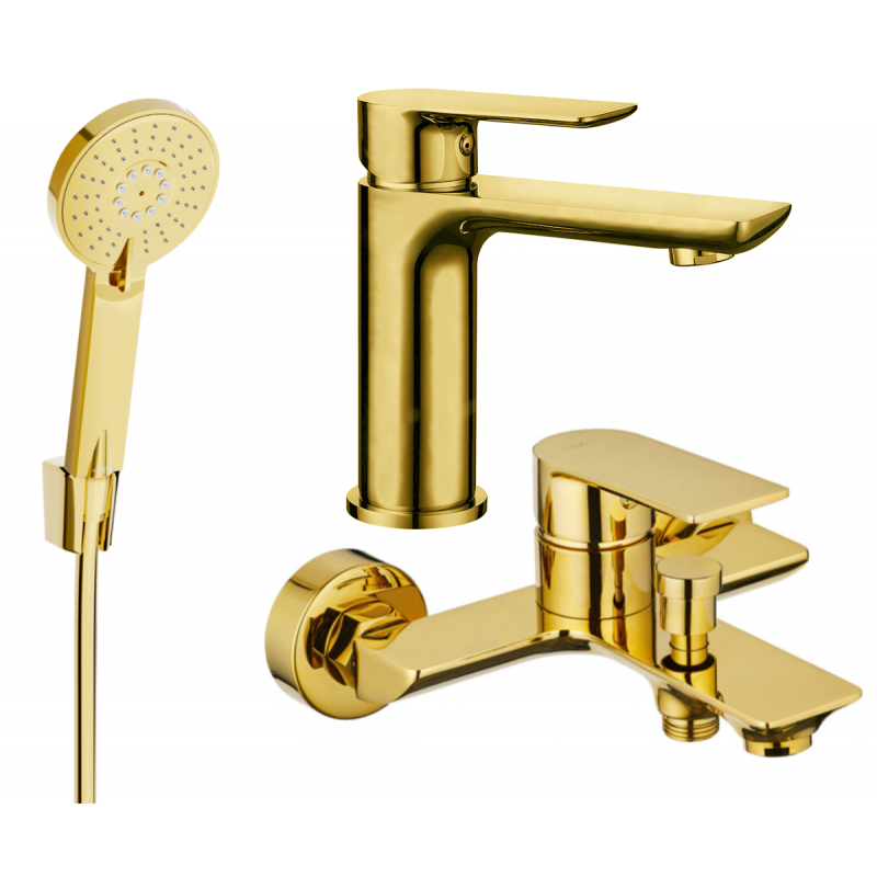 Mexen Alfa R40 vaňová sada, zlatá - 745703R40-50