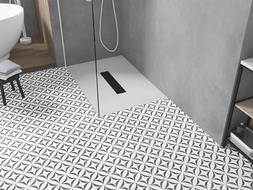 Mexen Toro obdĺžnikový sprchový kút SMC 110 x 90 cm, biely, čierna maskovacia - 43109011-B