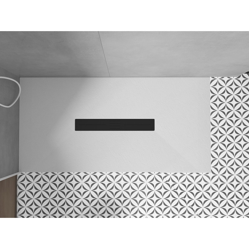 Mexen Toro obdĺžnikový sprchový kút SMC 150 x 80 cm, biely, čierny kryt - 43108015-B