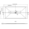 Mexen Toro obdélníkový sprchový kout SMC 180 x 90 cm, bílý, kryt černý - 43109018-B