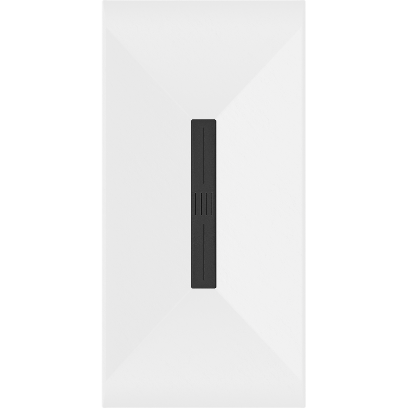 Mexen Toro obdĺžnikový sprchový kút SMC 180 x 90 cm, biely, čierny kryt - 43109018-B