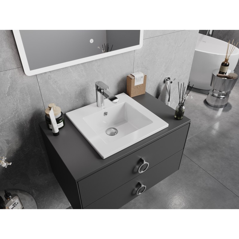 Mexen Atena umývadlo zapustené do dosky 41 x 41 cm, biele - 25014100