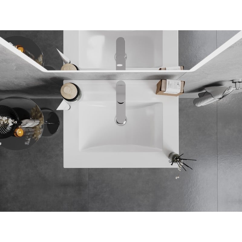 Mexen Atena umývadlo zapustené do dosky 61 x 46 cm, biele - 25016000