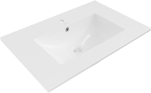 Mexen Atena vstavané umývadlo do dosky 71 x 46 cm, biele - 25017000