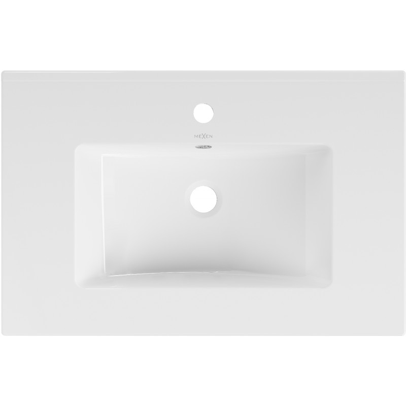 Mexen Atena vstavané umývadlo do dosky 71 x 46 cm, biele - 25017000