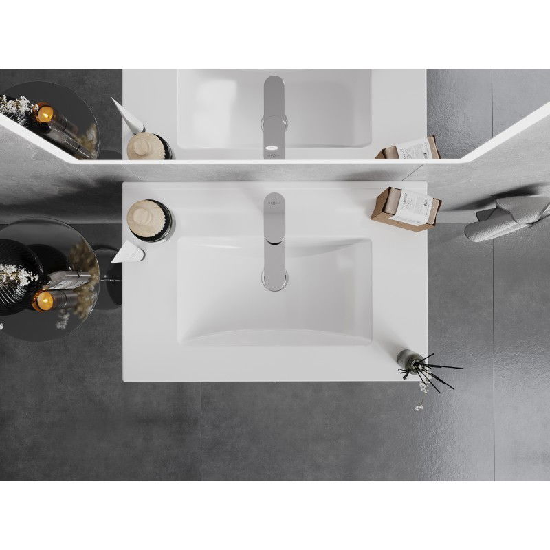 Mexen Atena zapustené umývadlo do dosky 71 x 46 cm, biele - 25017000