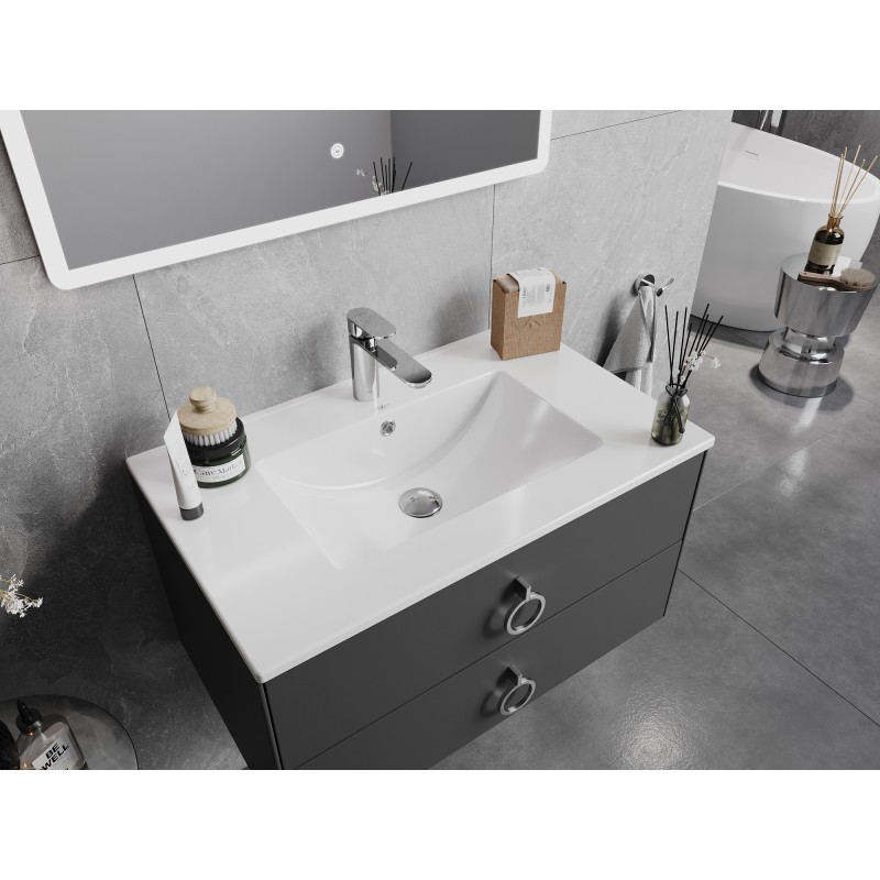 Mexen Atena umývadlo zapustené do dosky 76 x 46 cm, biele - 25017500