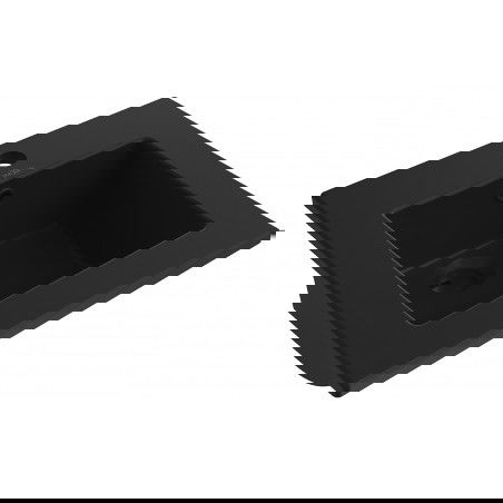 Mexen Atena umývadlo zapustené do dosky 41 x 41 cm, čierna matná - 25014170