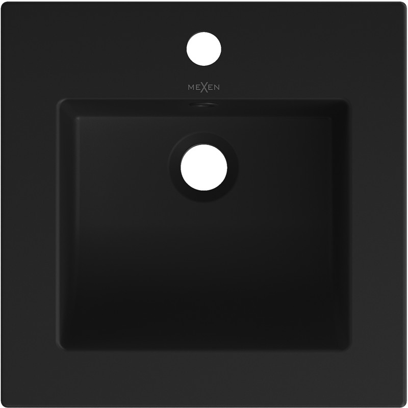 Mexen Atena umývadlo zapustené do dosky 41 x 41 cm, čierna matná - 25014170
