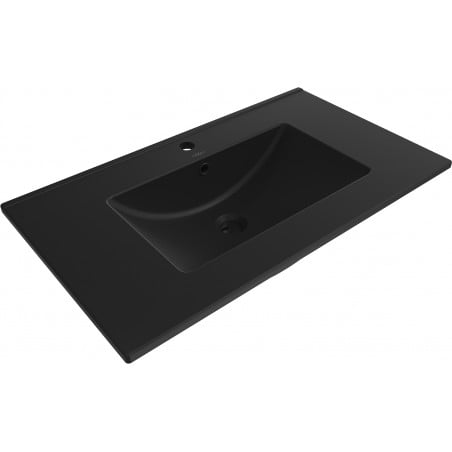 Mexen Atena umývadlo zapustené do dosky 81 x 46 cm, čierny mat - 25018070