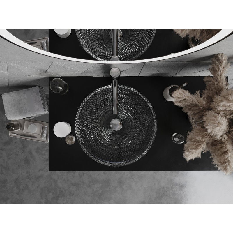 Mexen Olza sklenené umývadlo na dosku 42 x 42 cm, priehľadné - 24094200