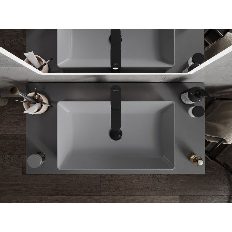 Mexen Nadia umývadlo na dosku 62 x 35 cm, svetlosivá matná - 21616061