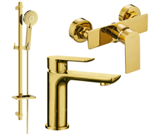 Mexen Alfa DQ40 sprchová sada, zlatá - 745704DQ40-50