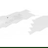 Mexen Atena zápustné umývadlo 100 x 46 cm, biela - 25011000