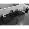 Mexen Atena umývadlo zapustené do dosky 101 x 46 cm, čierny mat - 25011070