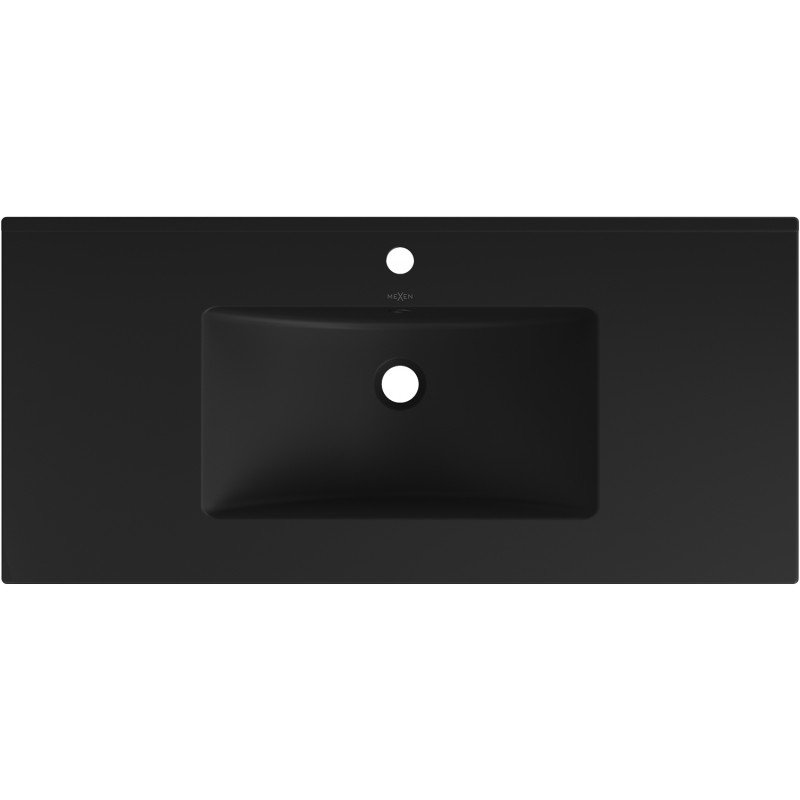 Mexen Atena umývadlo zapustené do dosky 101 x 46 cm, čierna matná - 25011070