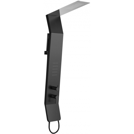 Mexen Yap sprchový panel, čierny/chróm - 7612-02-77