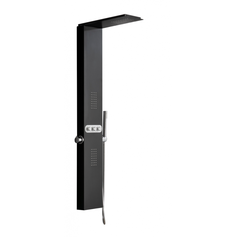 Mexen Omar sprchový panel, čierny - 7610-03-70