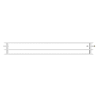 Mexen CVH30 Hygiene radiator s panelom 400 x 1500 mm, dolné pripojenie, 1644 W, biely - W630H-040-150-00