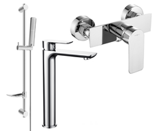 Mexen Alfa DF72 sprchová súprava, chróm - 745714DF72-00