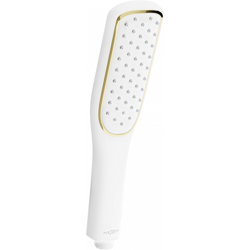 Mexen R-49 sprchová hlavica 1-funkčná, biela/zlatá - 79549-25