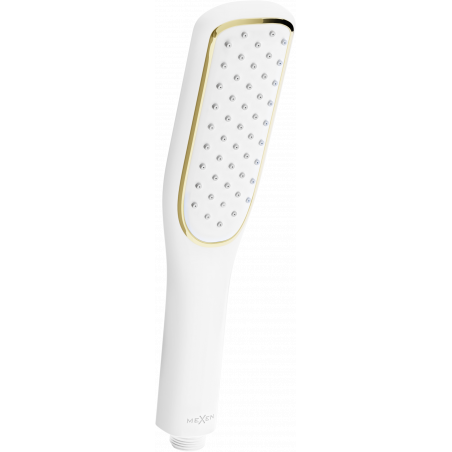 Mexen R-49 sprchová hlavica 1-funkčná, biela/zlatá - 79549-25