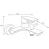 Mexen Alfa R40 sada na vaňu, chróm - 745713R40-00