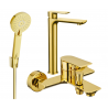 Mexen Alfa R40 kúpeľňový set, zlatý - 745713R40-50