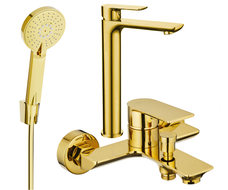 Mexen Alfa R40 kúpeľňový set, zlatý - 745713R40-50
