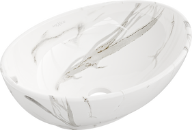 Mexen Elza umývadlo na dosku 40 x 33 cm, biela kameň - 21014082