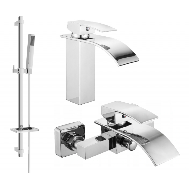 Mexen Aries DQ77 vaňový set, chróm - 744803DQ77-00