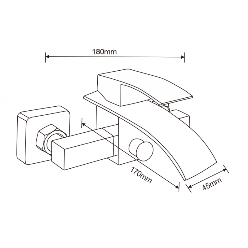 Mexen Aries DQ62 vanová sada, chróm - 744803DQ62-00